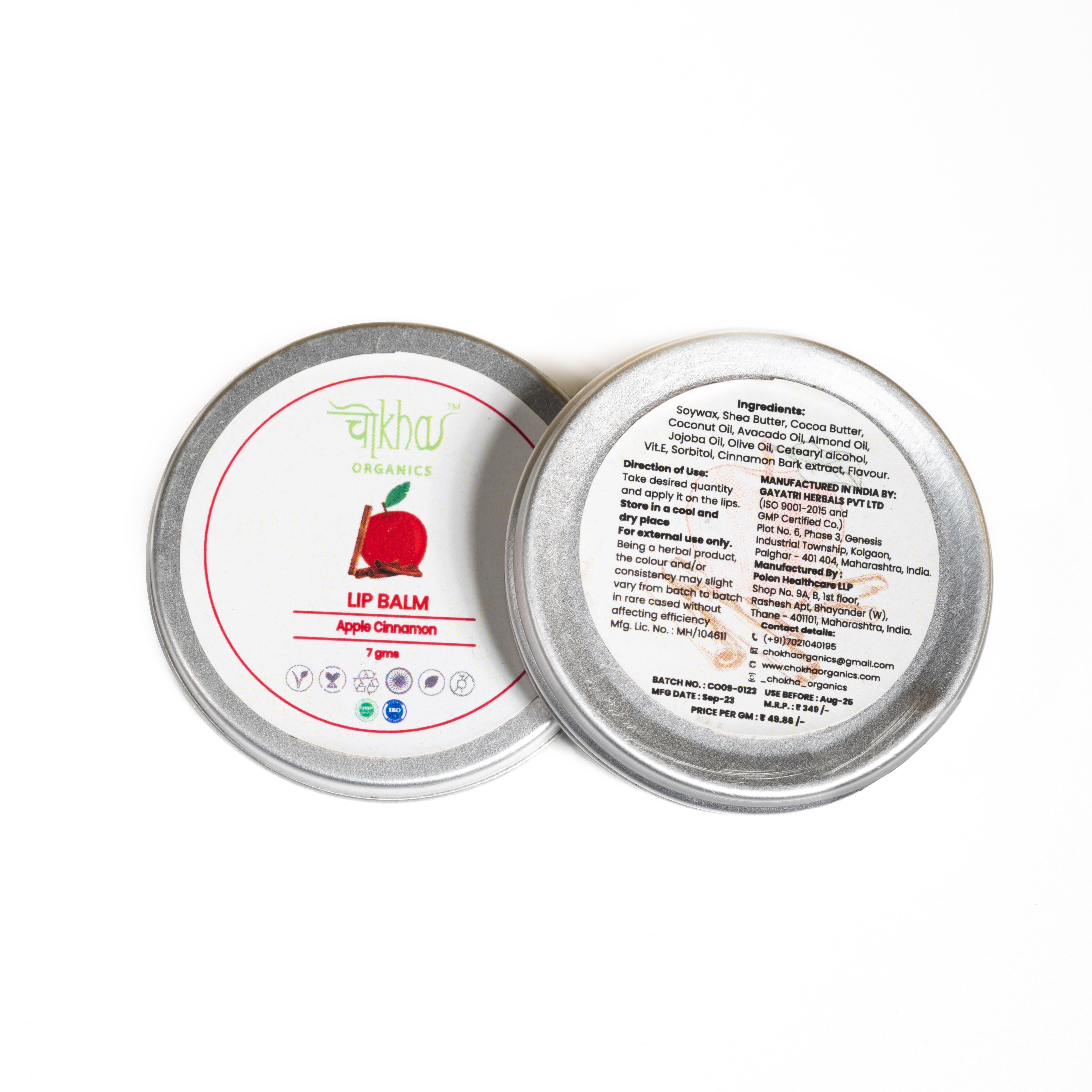 Apple Cinnamon Lip Balm - Chokha Organics